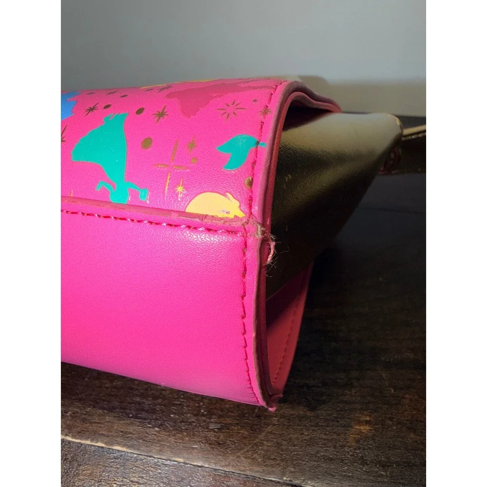 Walt Disney‎ Parks Princess Mini Handbag Pink Gold Silhouette Graphics Kids Bag